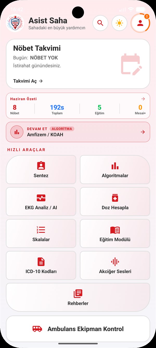 Asist Saha ana ekran
